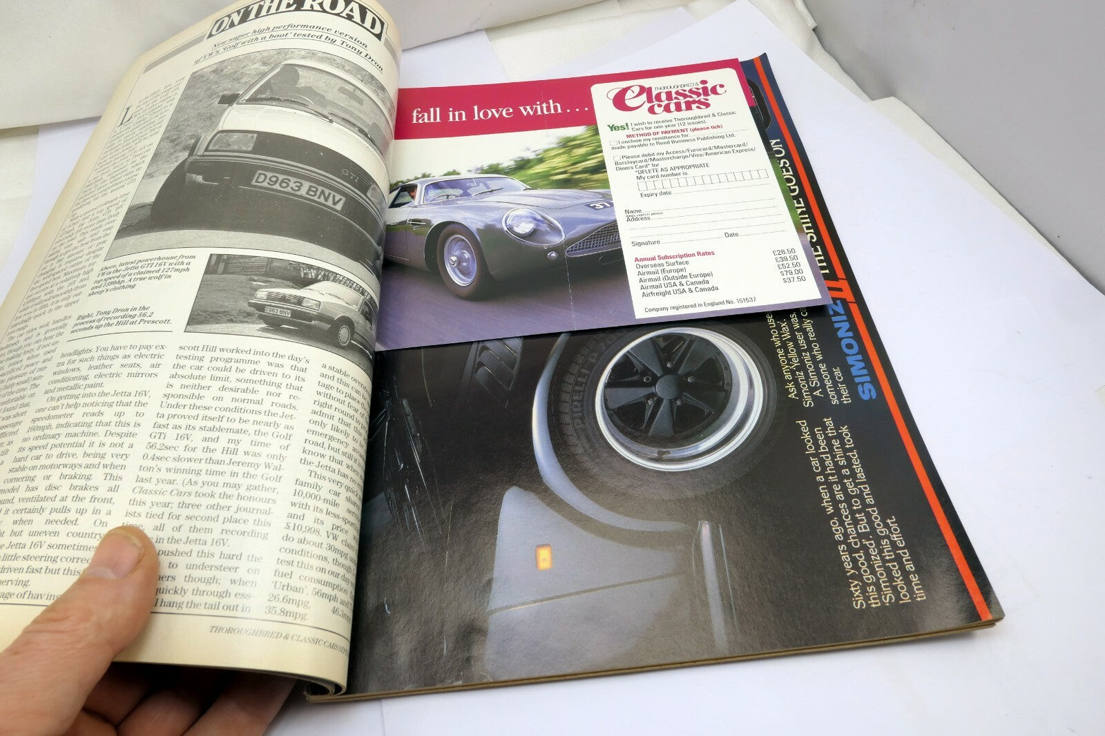 Thoroughbred Classic Car Magazine September 1987 Ferrari GTO