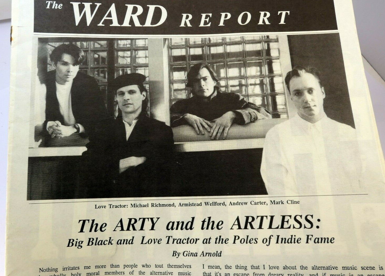Ward report western association of rock dick jockeys 1987 music indie fame
