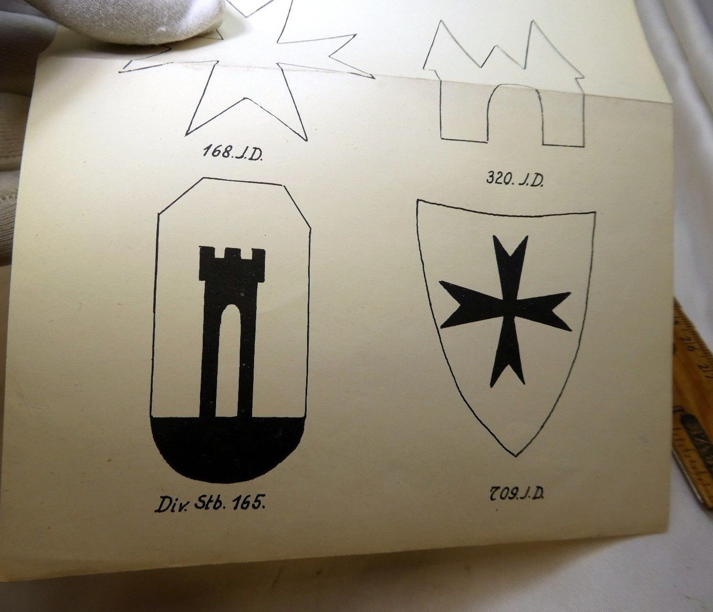 Flag vintage military war insignia 1700 1800 emblems antique