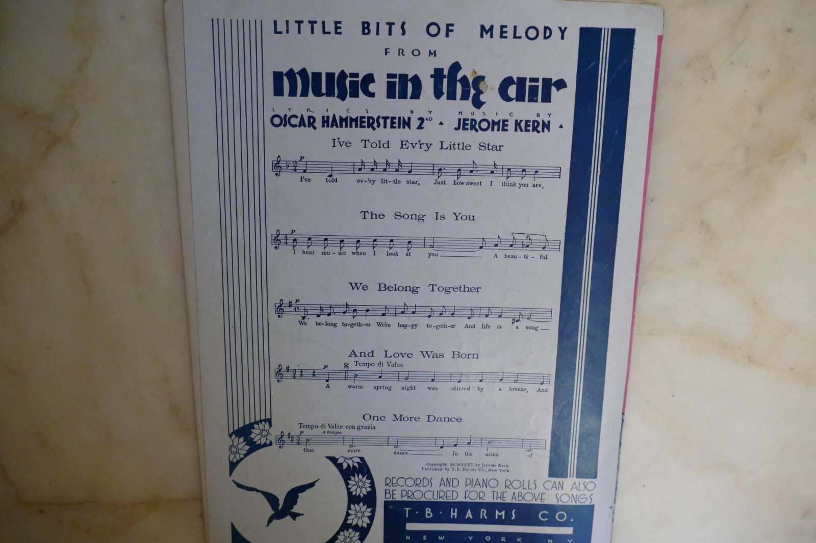 Make Believe 1927 by Jerome Kern and Oscar Hammerstein 2nd from "Show Boat"