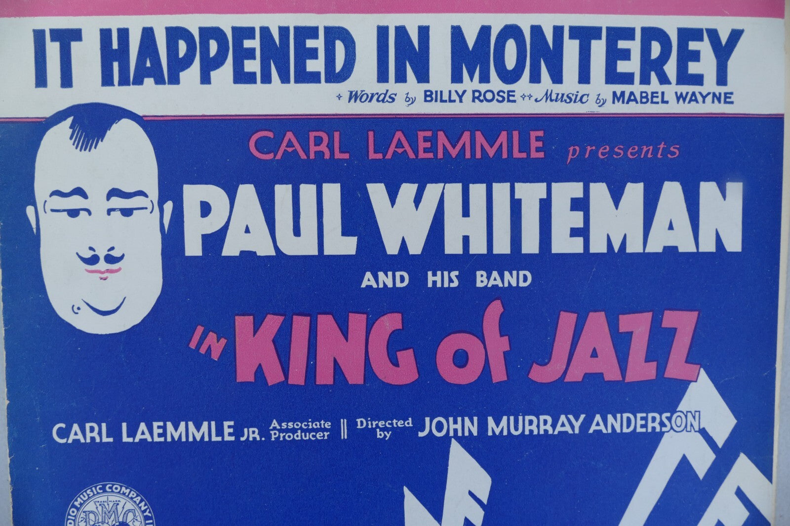 It happened in monterey sheet music 1930 by mabel wayne and billy rose, leo feist inc.