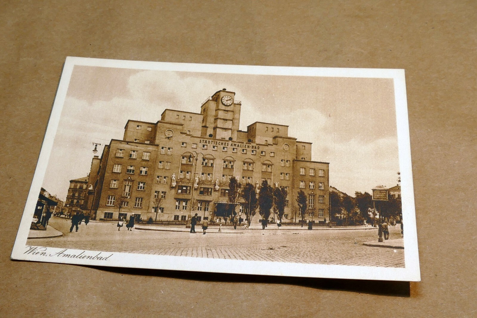 Vienna Amalienbad  postcard Austria 1930's  - unposted