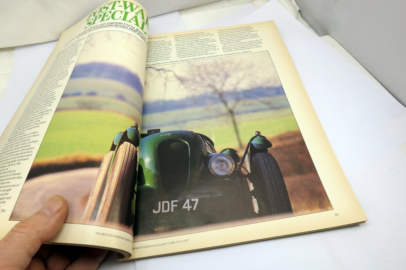 Thoroughbred & Classic Cars Magazine July 1987 Brits at LE Mans price guide
