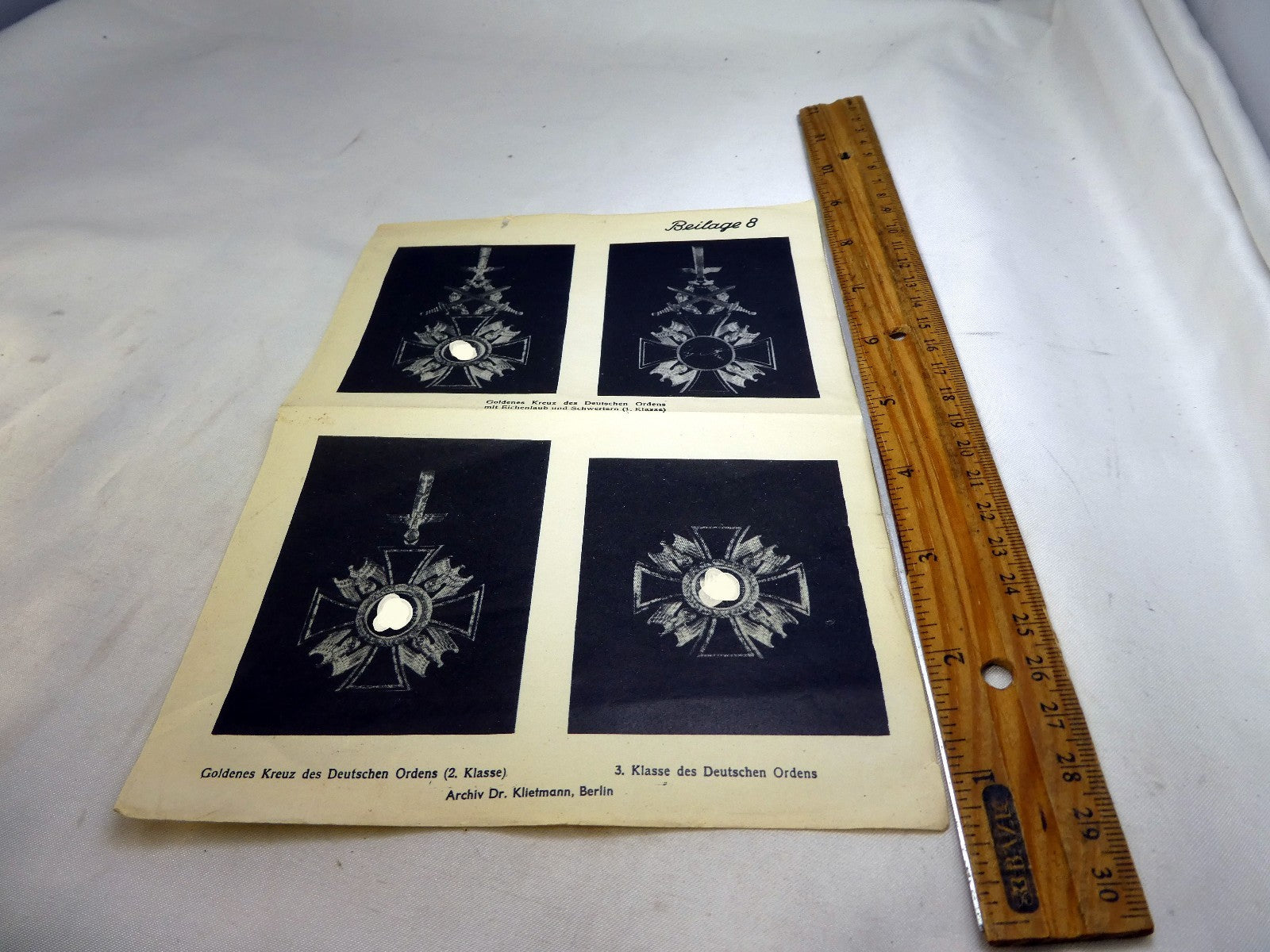 6X8" picture of German Golden Cross military insignia  7120029