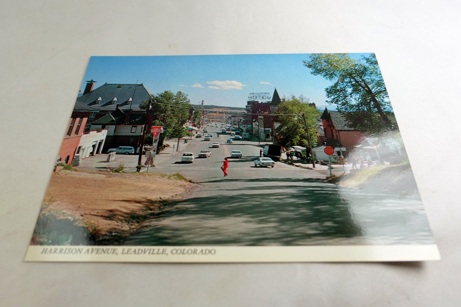 Harrison Ave. Leadville Colorado Americana Post Card 1960's vintage USA