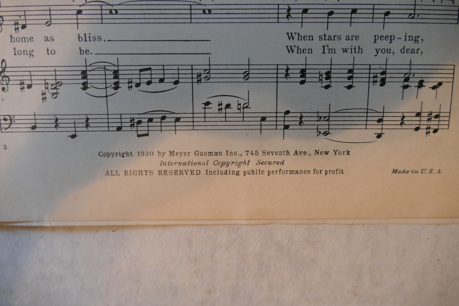 Just To Be With You To-Night 1930, by Meyer Gusman, Frank Samuels and Vin Sandry