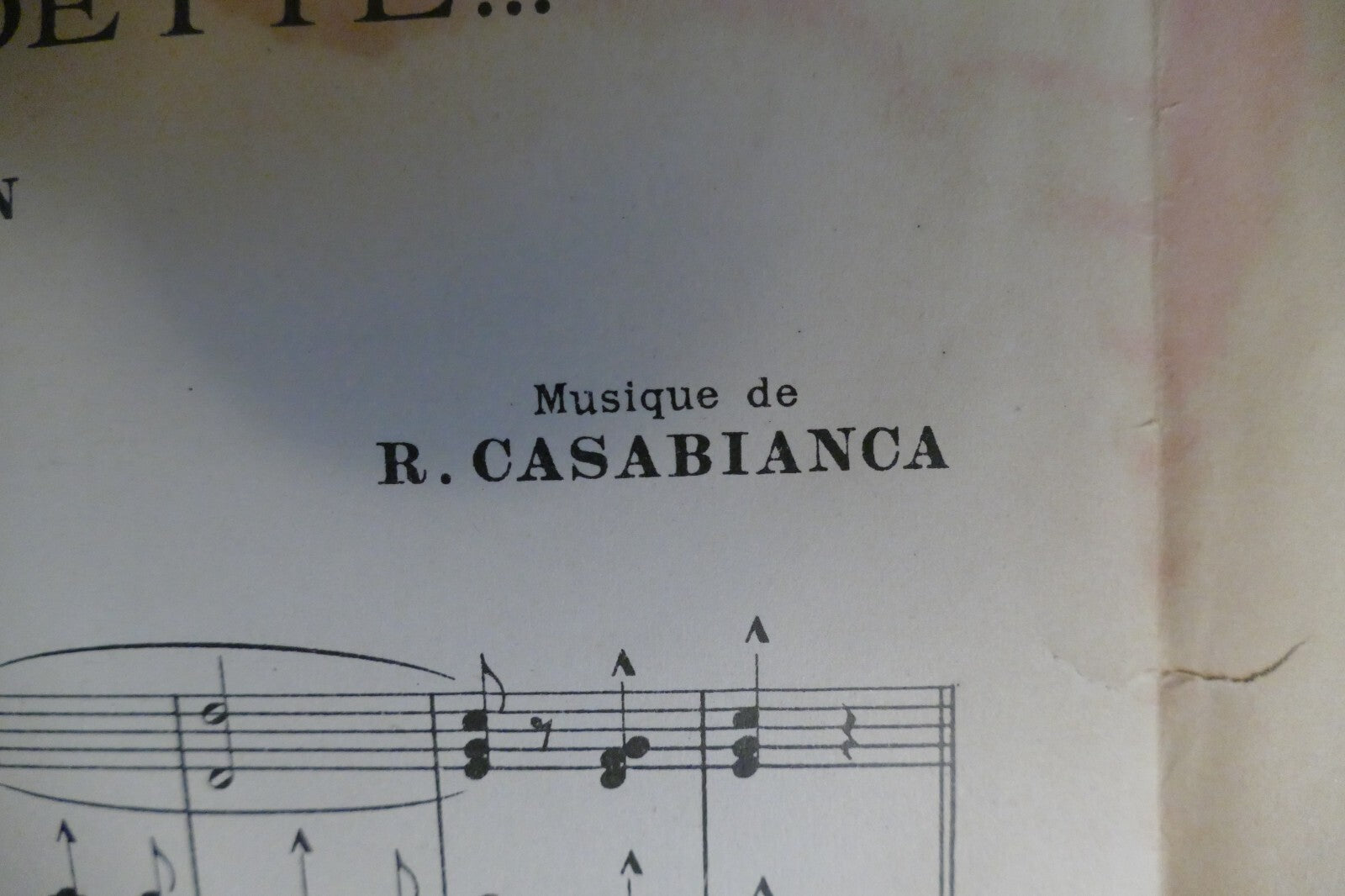 C'est Moi La Vedette 1932 by R. Casablanca and others from "Bouillabasse" film