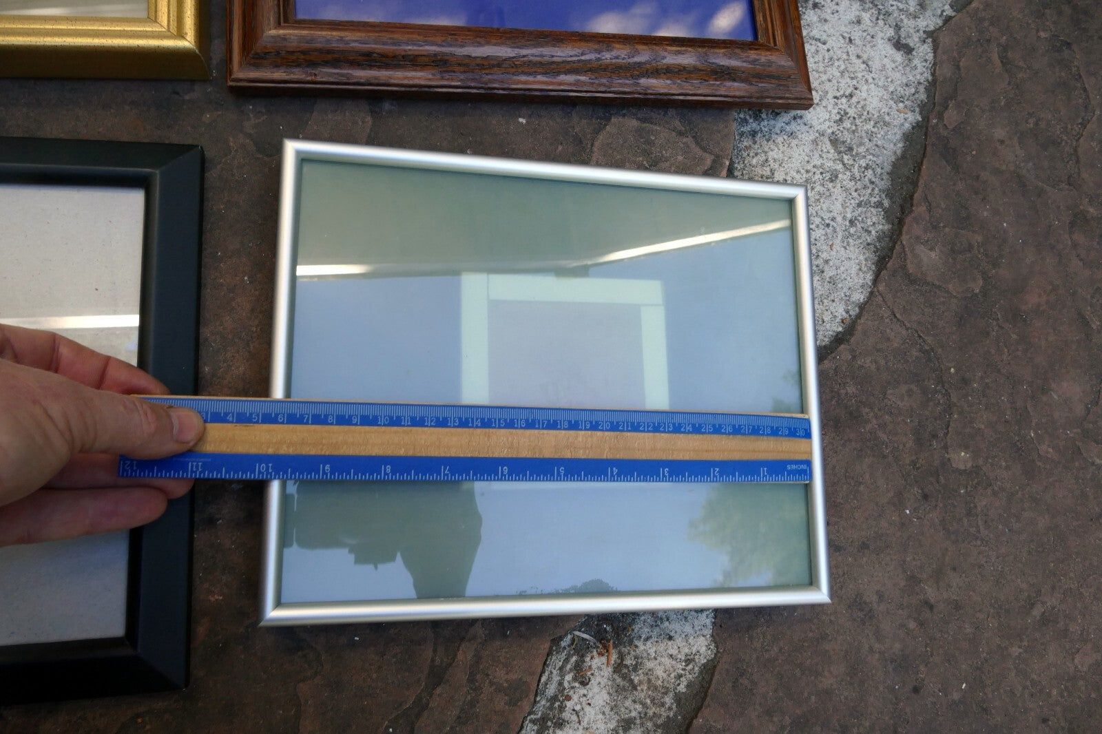 Pack of 4 Glass Wood Picture Portrait Frame  5X7" 8X10" Art Photo