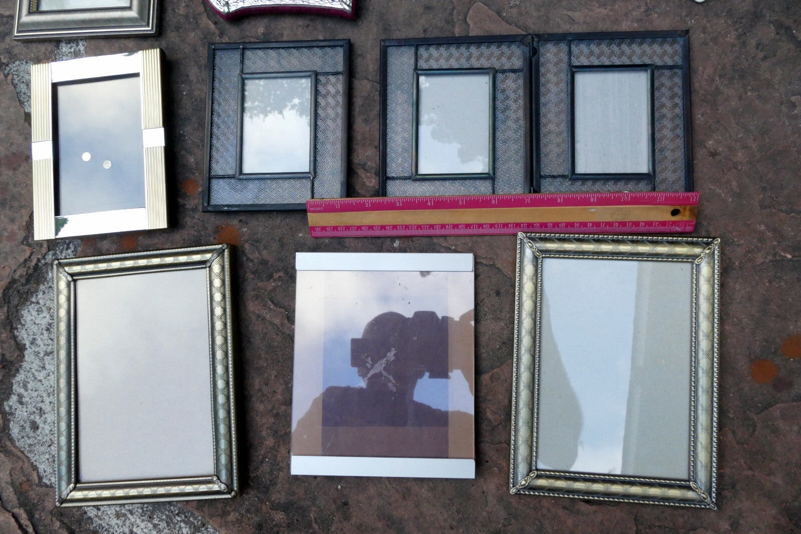 Pack of 12 Metal & Brass Picture Portrait Frame 5X7" 4X6" Art Photo lot vintage