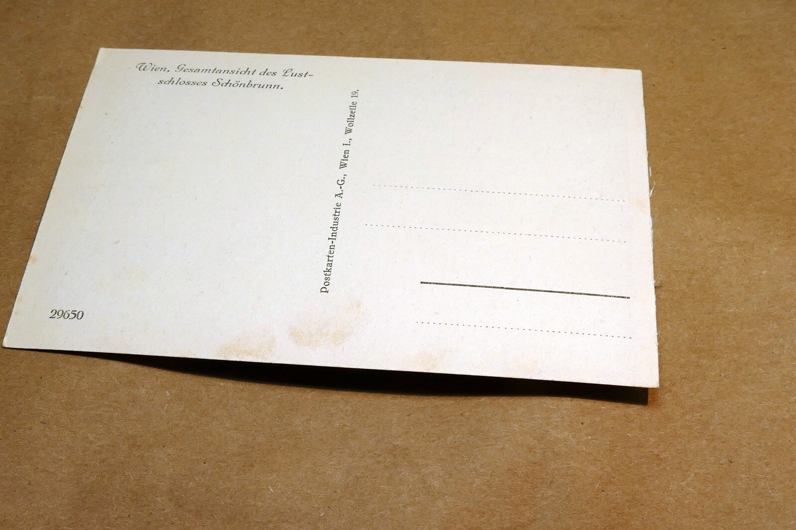 Vienna  Schönbrunn Wien  1930's postcard Austria - unposted