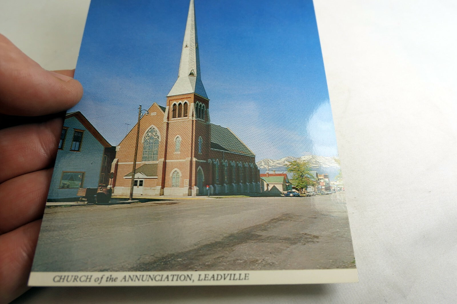 Church of Annunciation Leadville Colorado Americana Post Card 1960's vintage USA