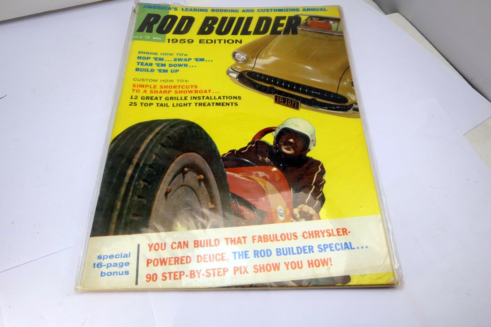 ROD BUILDER Magazine 1959 step by step how to Engine Swap Build 'Em Hop "Em Tear