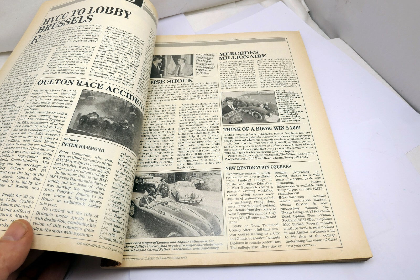 Thoroughbred Classic Cars Magazine September 1988 Team Healey Lives! Bentley