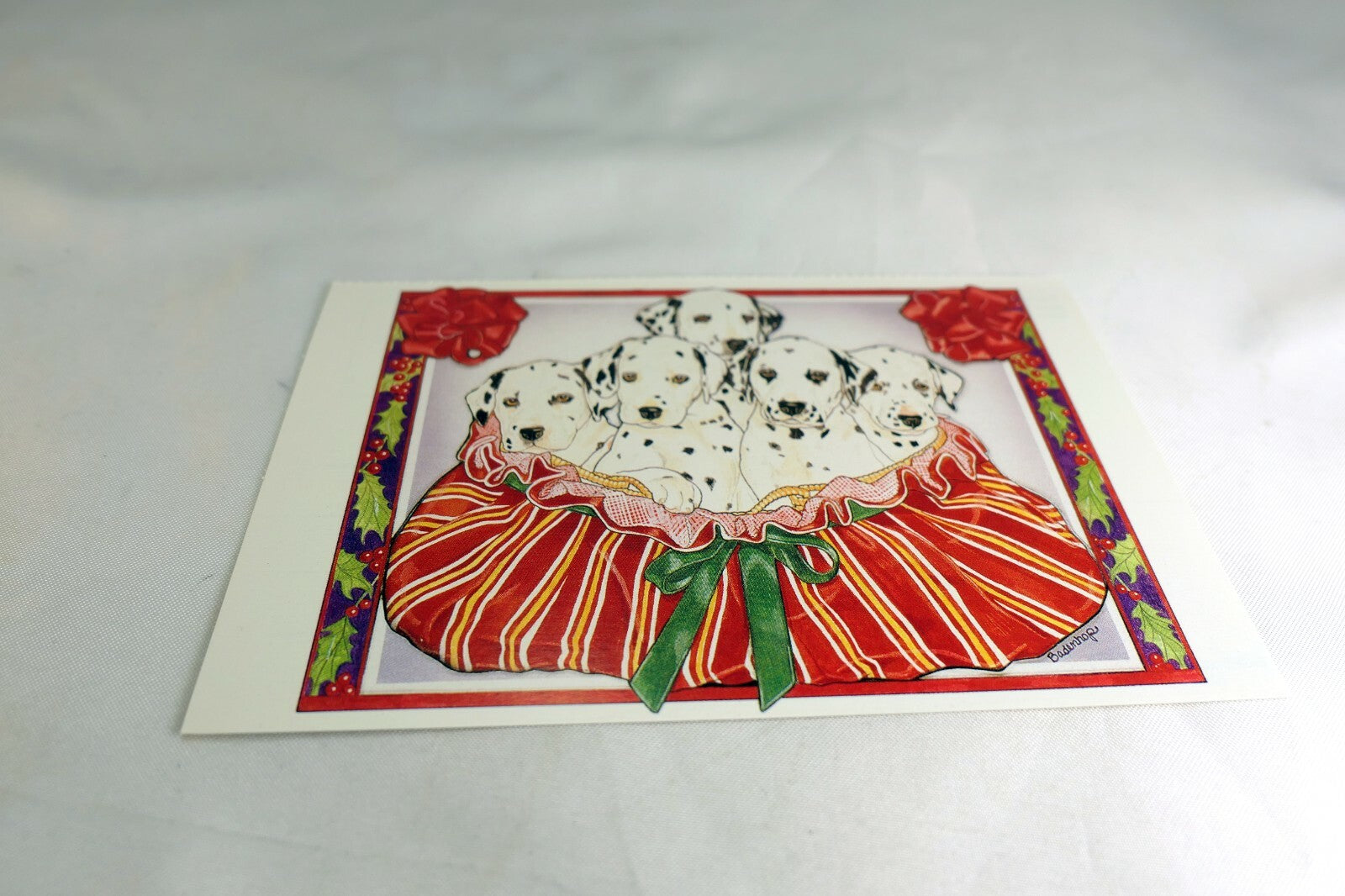 Get Well Postcard Animal Shelter North Shore League Dog Puppies 1980's