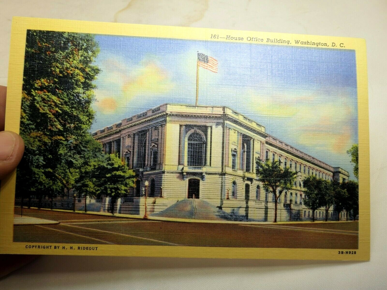 Postcard house office building washington dc linen 1940's us capitol 161