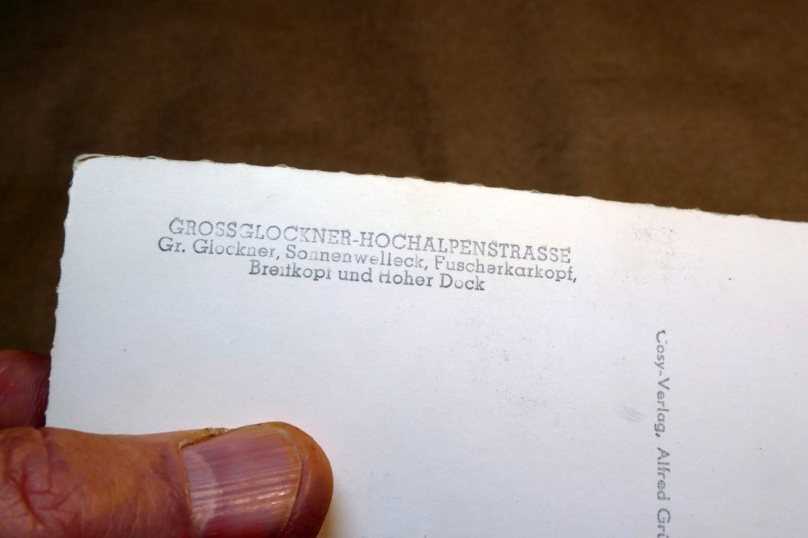 Sonnenwalleck Hohe Dock Alps  Austria postcard 1940's  - unposted