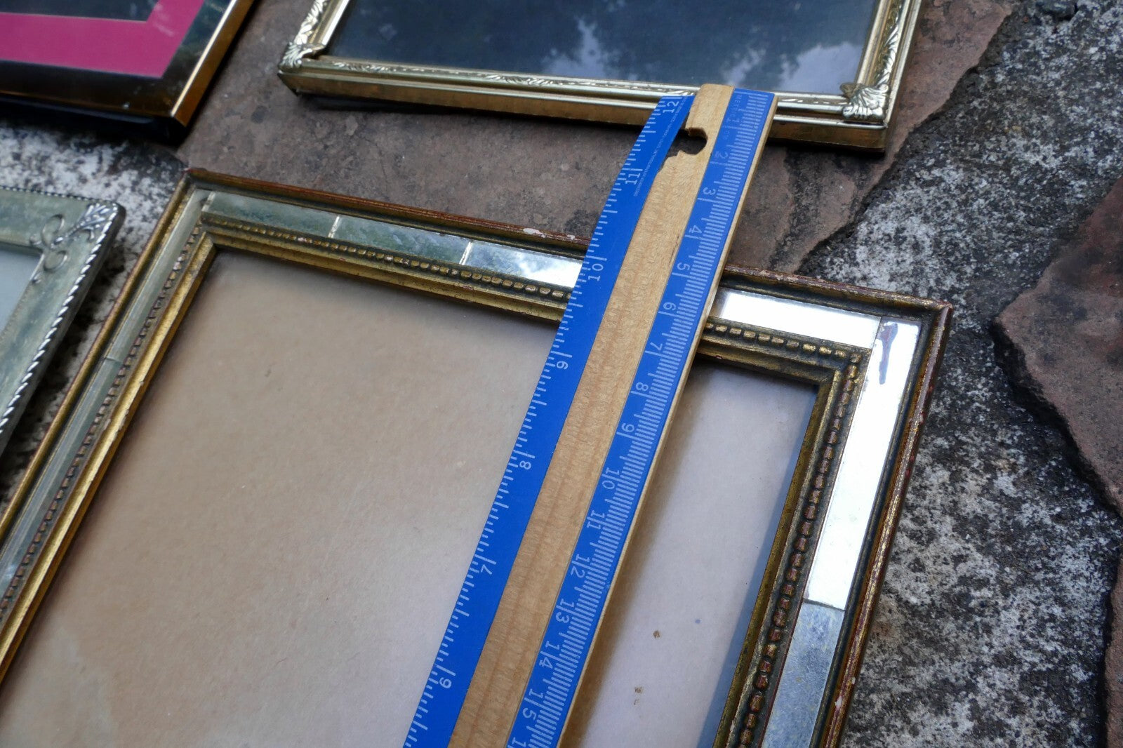 Pack of 4 Four Metal Brass Picture Portrait Frame 8X10" Art Photo Mixed lot