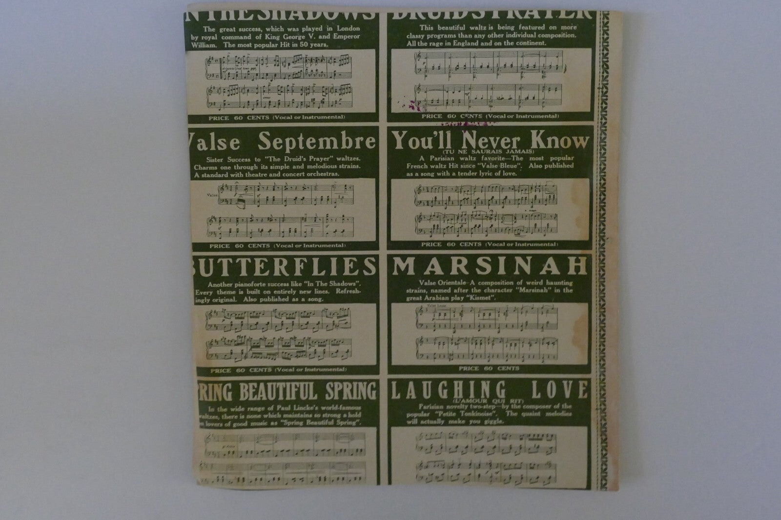 Kismet (Hindoo Twostep) 1911, by J.D. Markey; Jos. W. Stern and Co