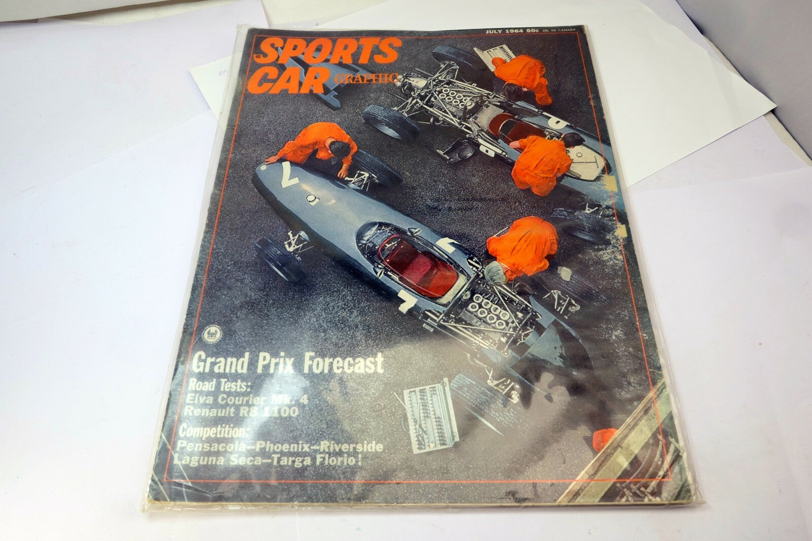 Sports Car Graphic Magazine July 1964 Grand Prix Forecast Elva Courier Renault
