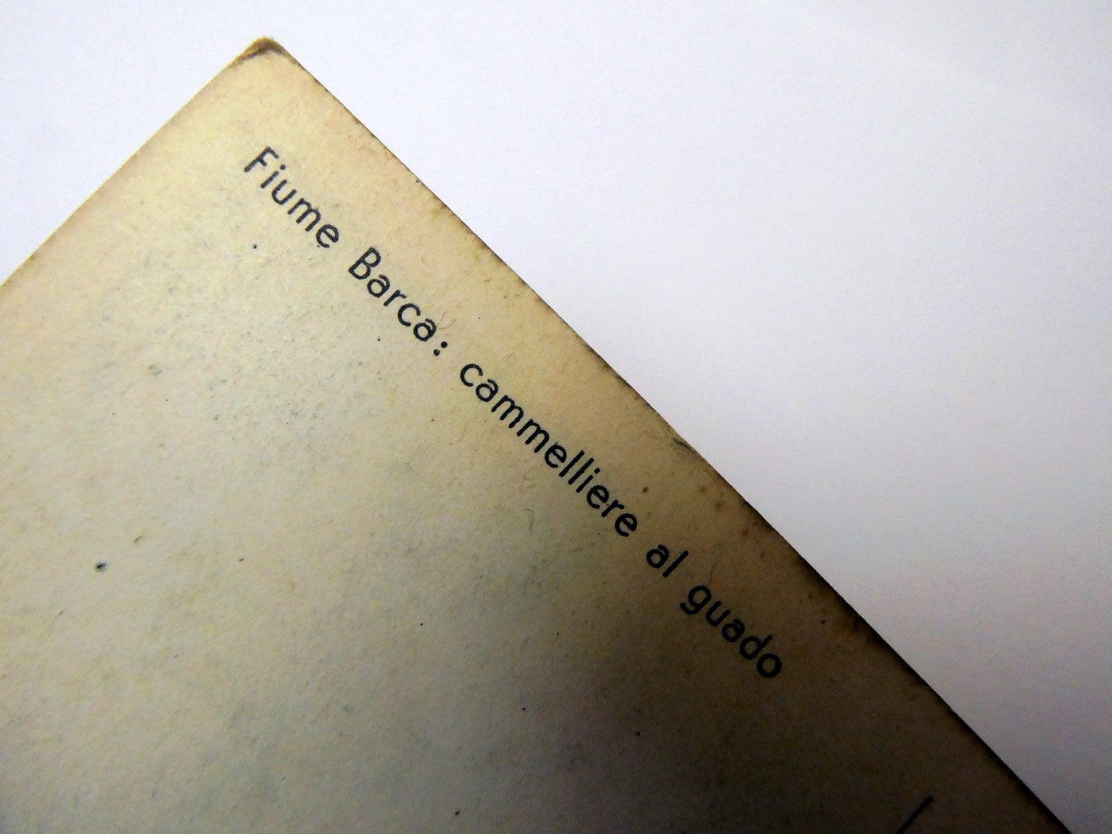 Post Card Cartolina Postale Fiume Barca cammelliere Guado  unused Unposted 1936