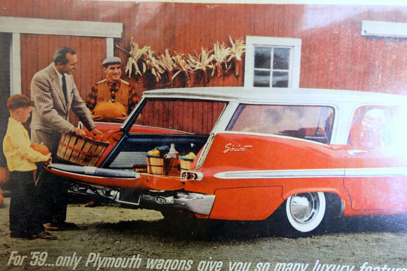 1959 plymouth wagon v8 magazine clippings advertisement ad