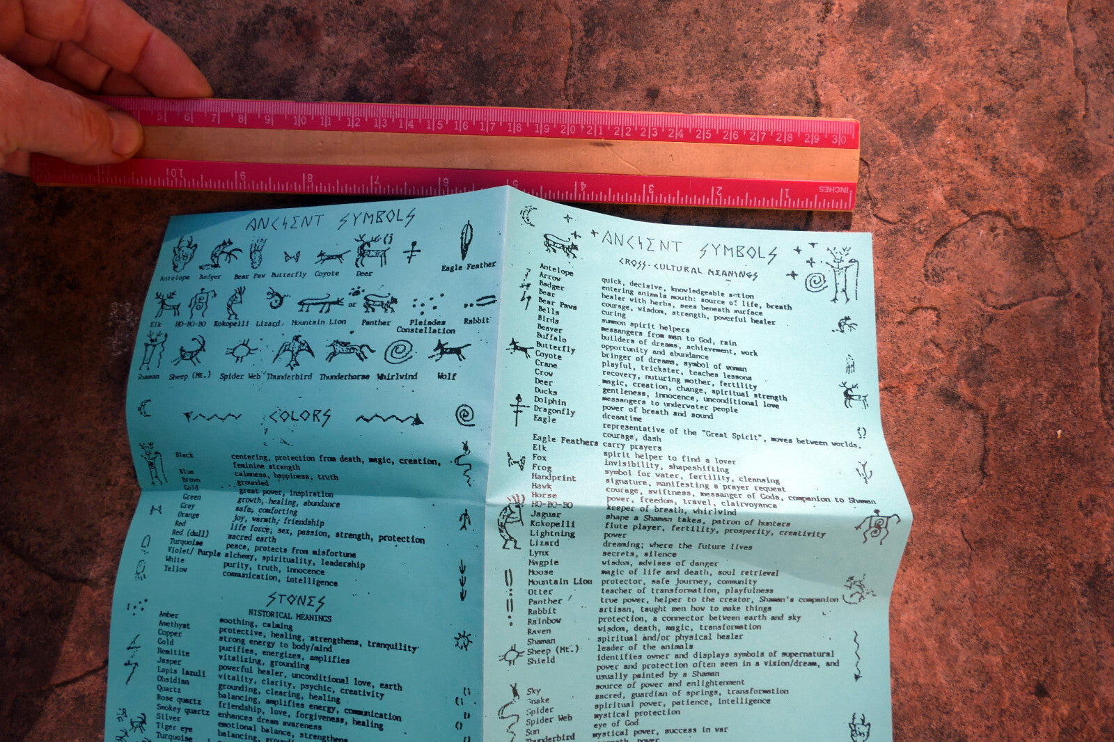 Antient Symbols Cross Cultural Meanings Native American Tribal Brochure