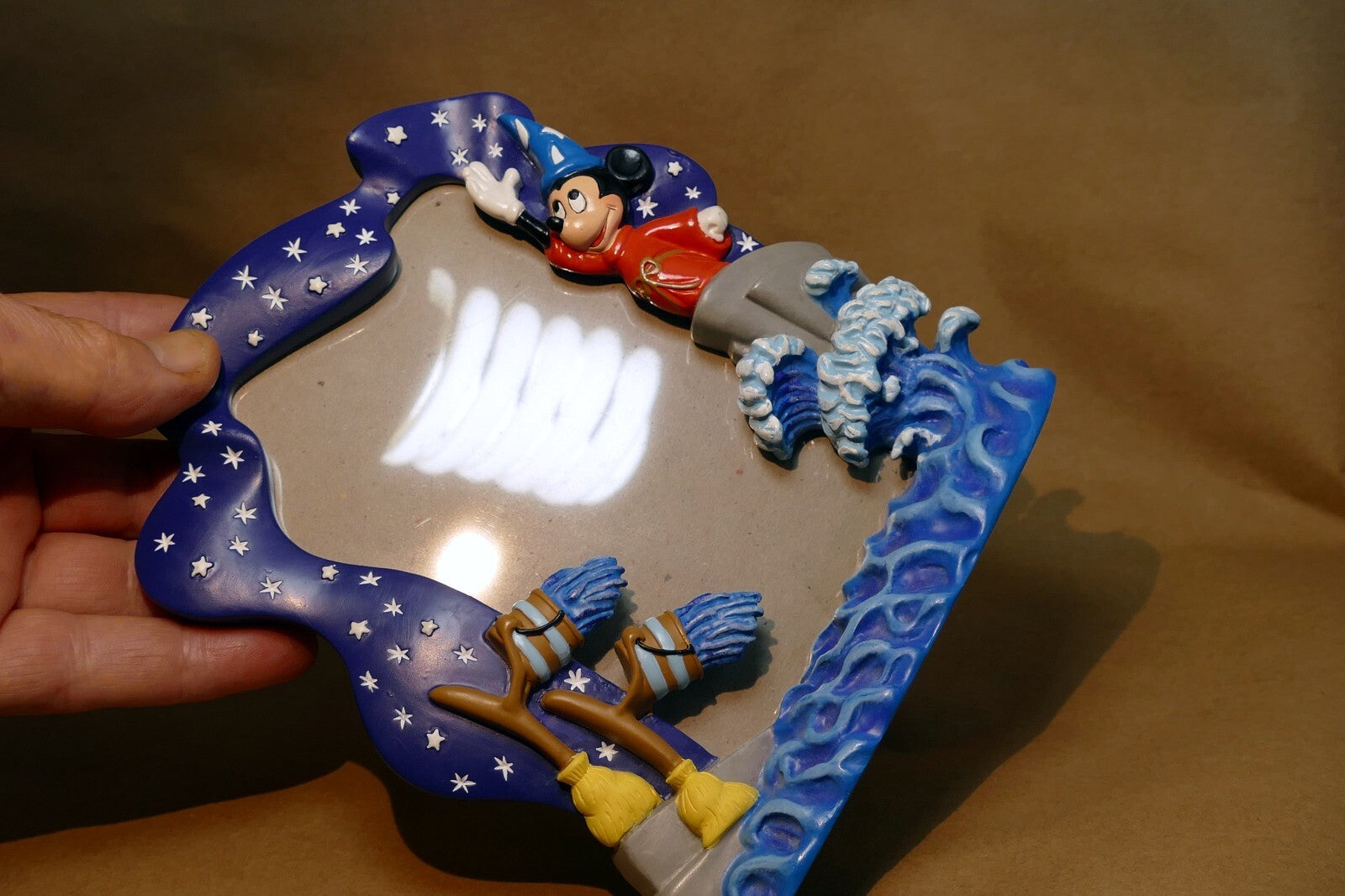 3X5" PICTURE FRAME Vertical Desktop 6"x4" free standing Disney Mickey boyrs blue