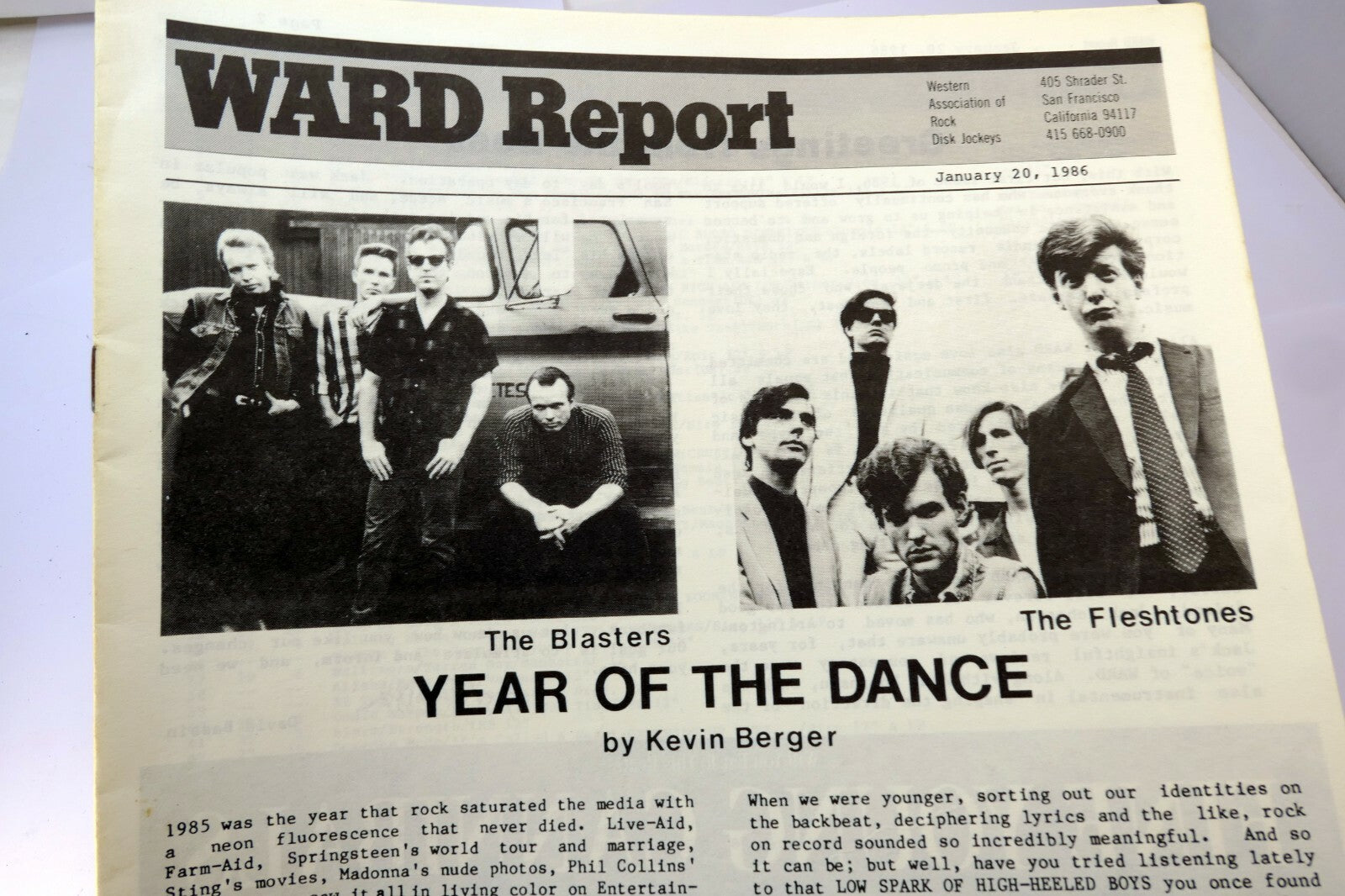 Ward report january 1986 best radio new on rock charts year of the dance