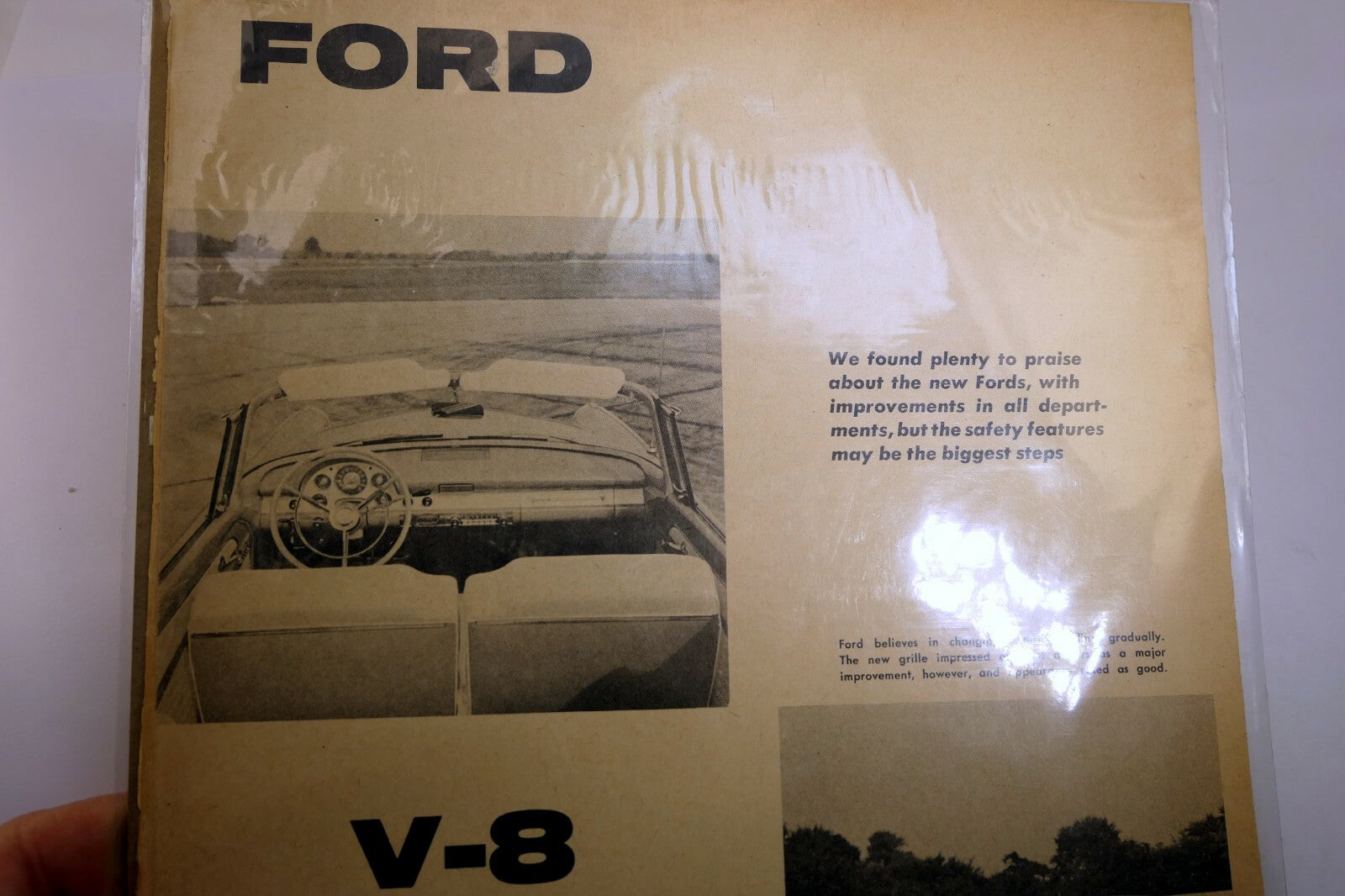 Ford 1956 fairlane test magazine clippings advertisement ad