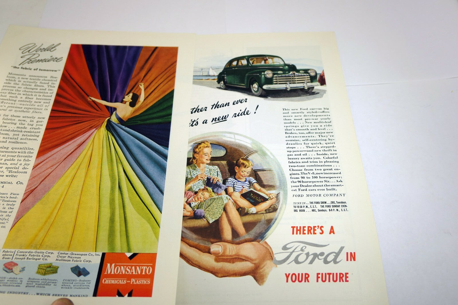 Ford Cross Country Comfort!  Magazine clippings advertisement AD