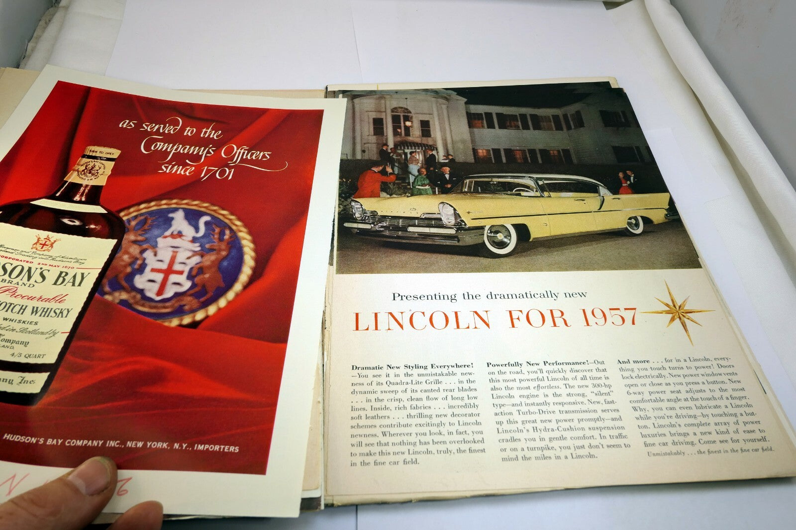 Lincoln 1957 Magazine clippings advertisement Ad "Finest in the fine car field"