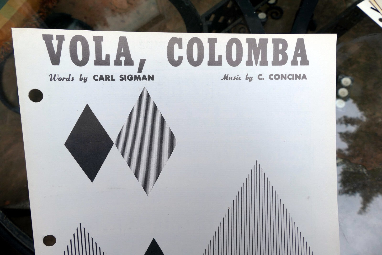 Vola, colomba by c. concina sheet music 1953 sheet music edizioni leonardi