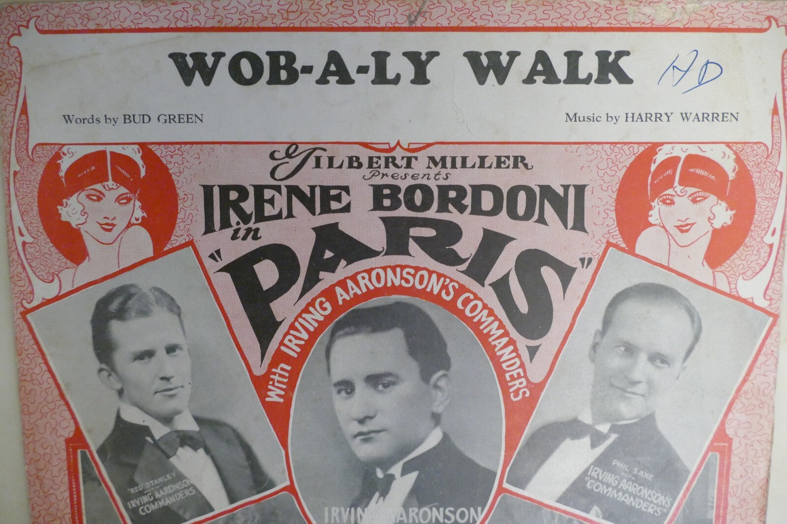 Wob a ly walk 1928 sheet music by harry warren and bud green, shapiro, bernstein and co.