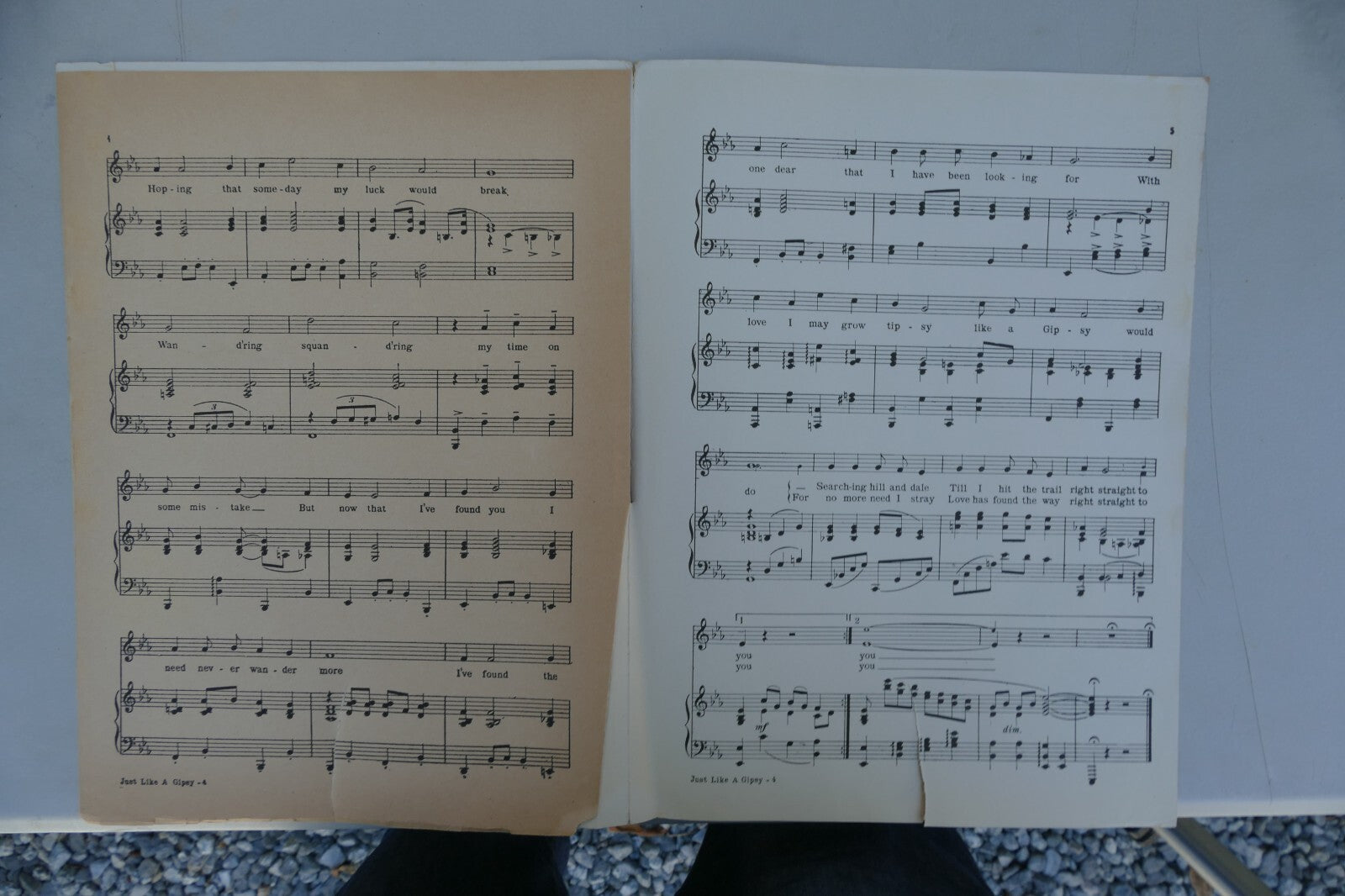 Just like a Gipsy 1919 by Seymour B. Simons, Nora Byes Jerome H. Remick and Co.
