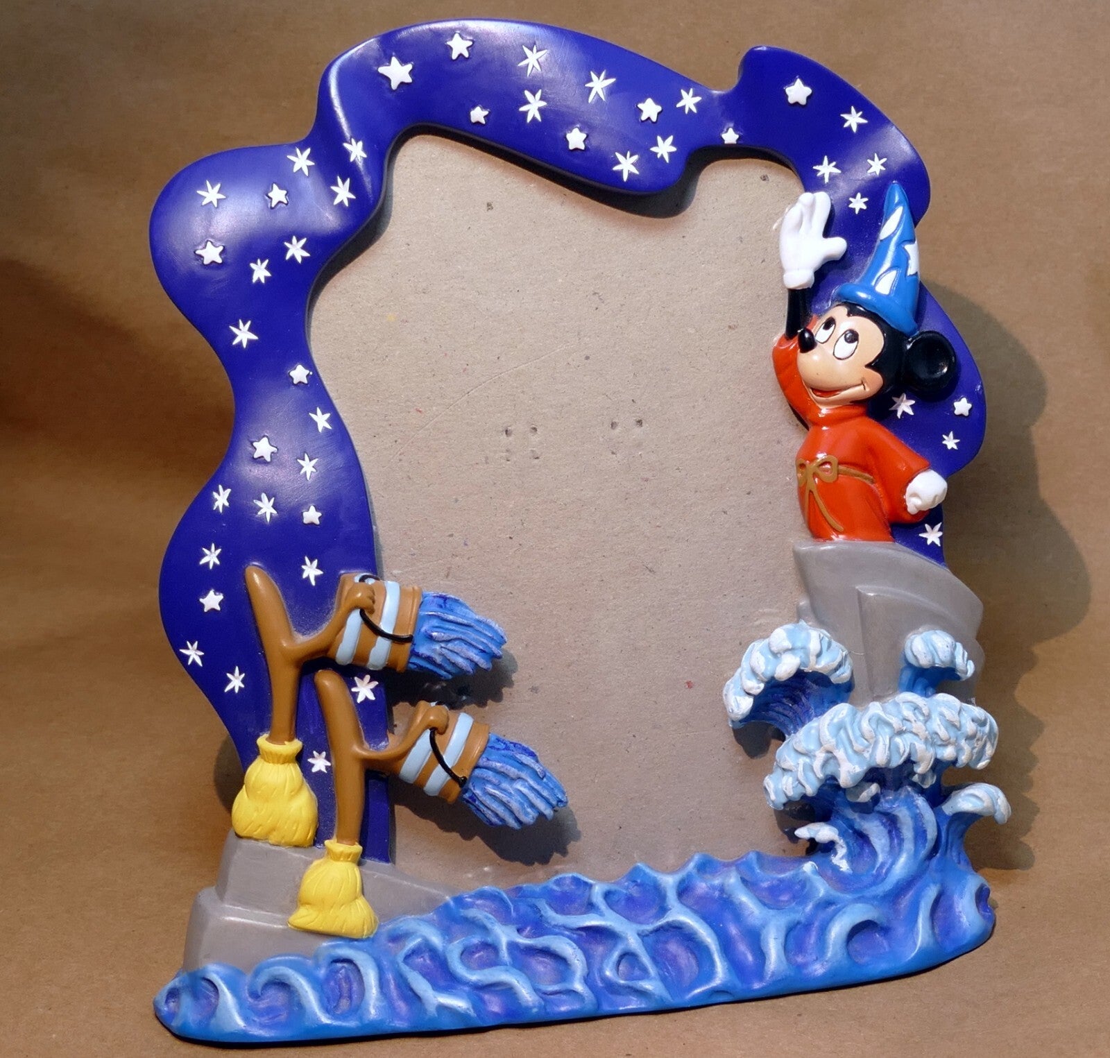 3x5" picture frame vertical desktop 6"x4" freestanding disney mickey boys blue