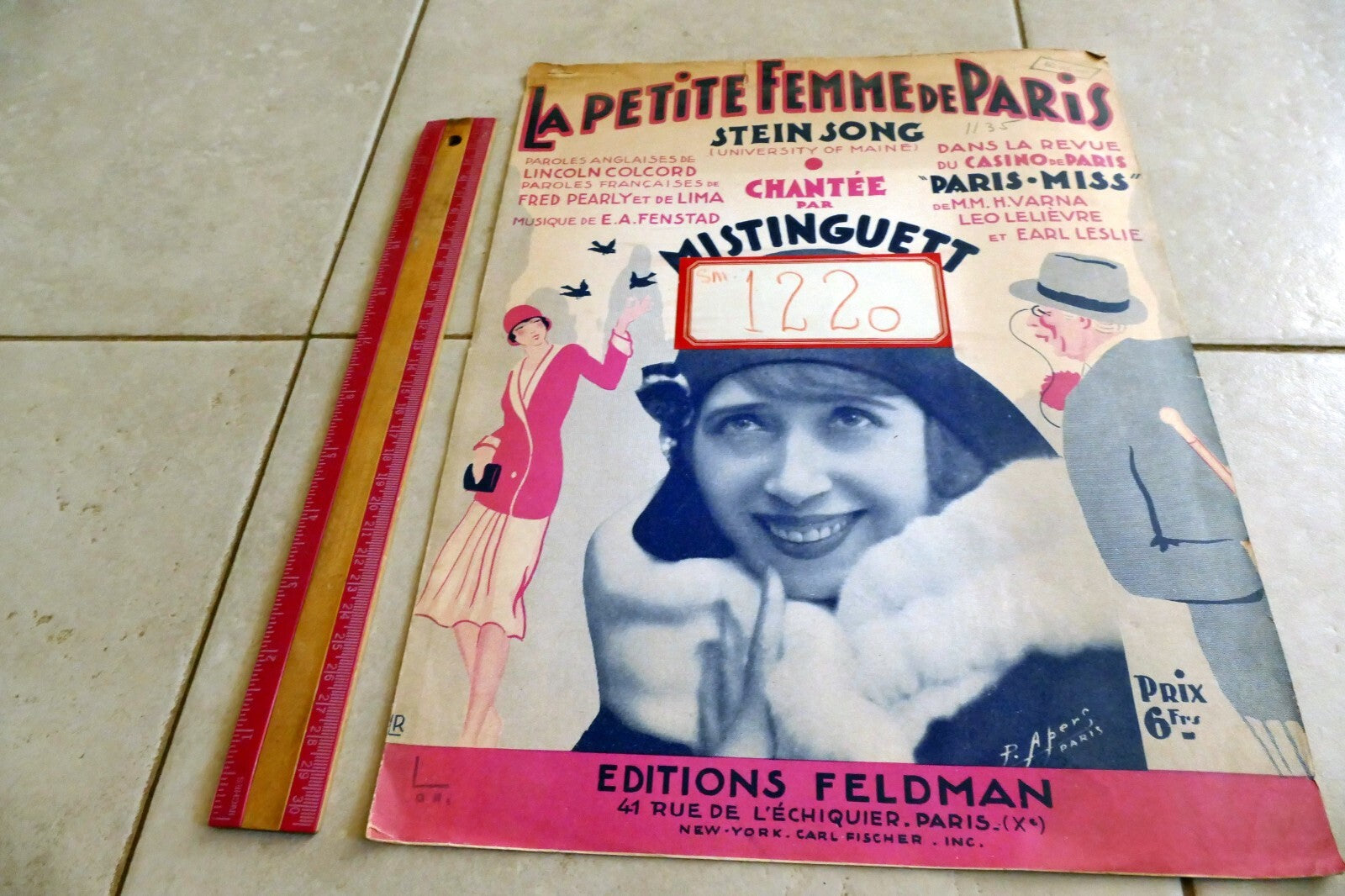 Le Petite Femme De Paris Stein Song 1910 by E.A. Fenstad Carl Fischer New York