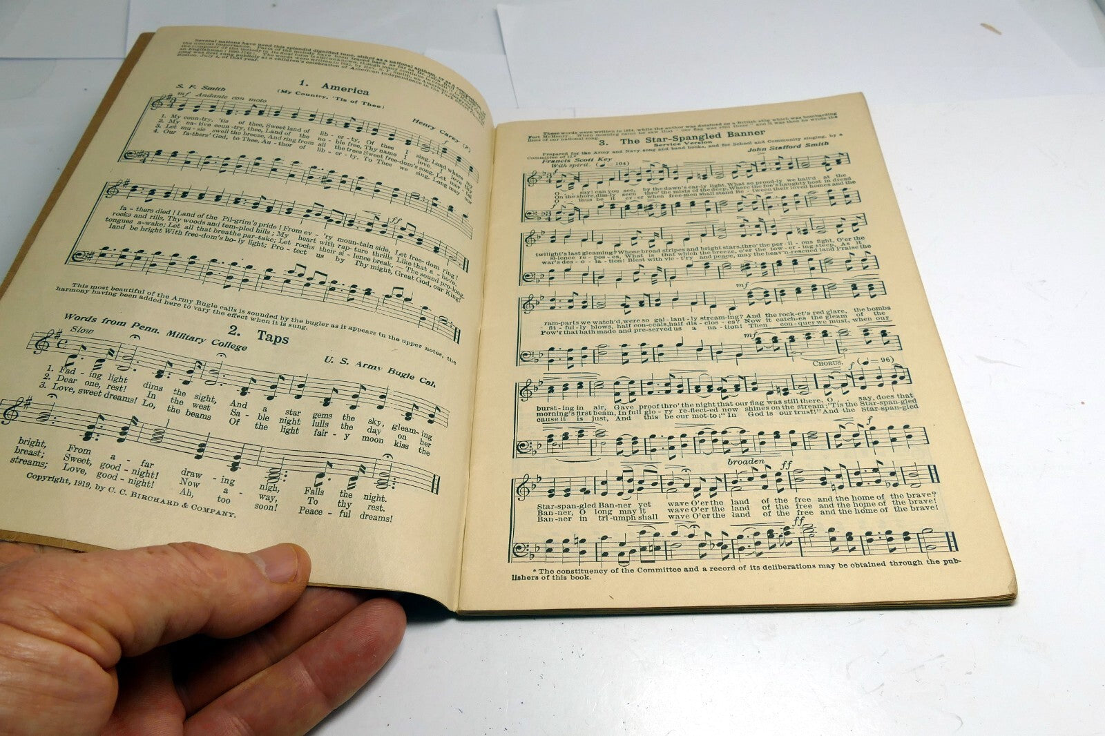 Antique "I Hear America Singing" Twice 55 Community Songs 1919 Music sheet book