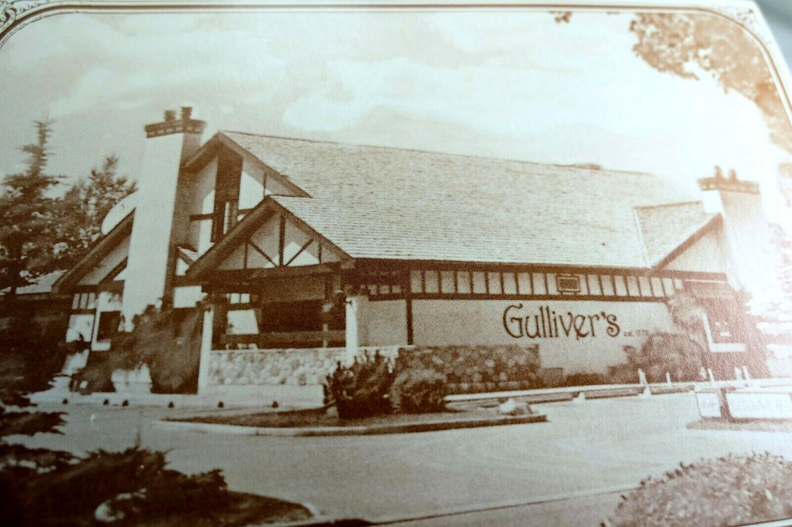 Gulliver's prime ribs of beef restaurant california usa postcard 1900's