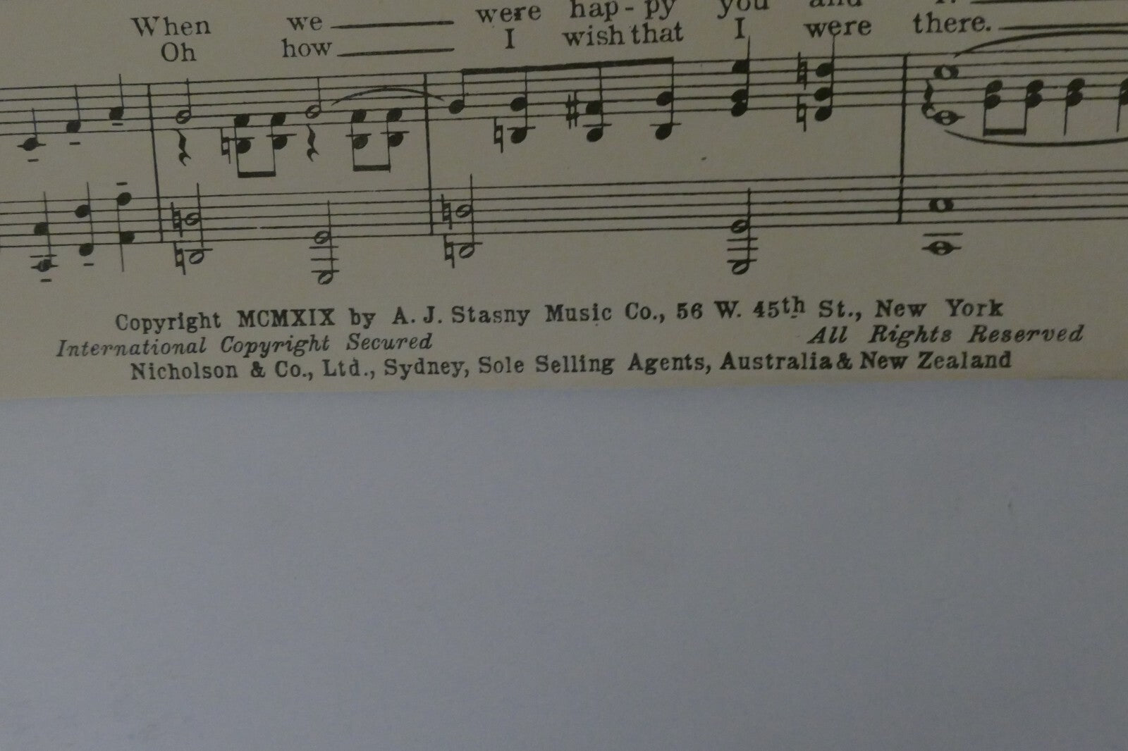 Bangalore 1919, by Earl Burtnett and A. J. Stasny, A. J. Stasny Music Co.