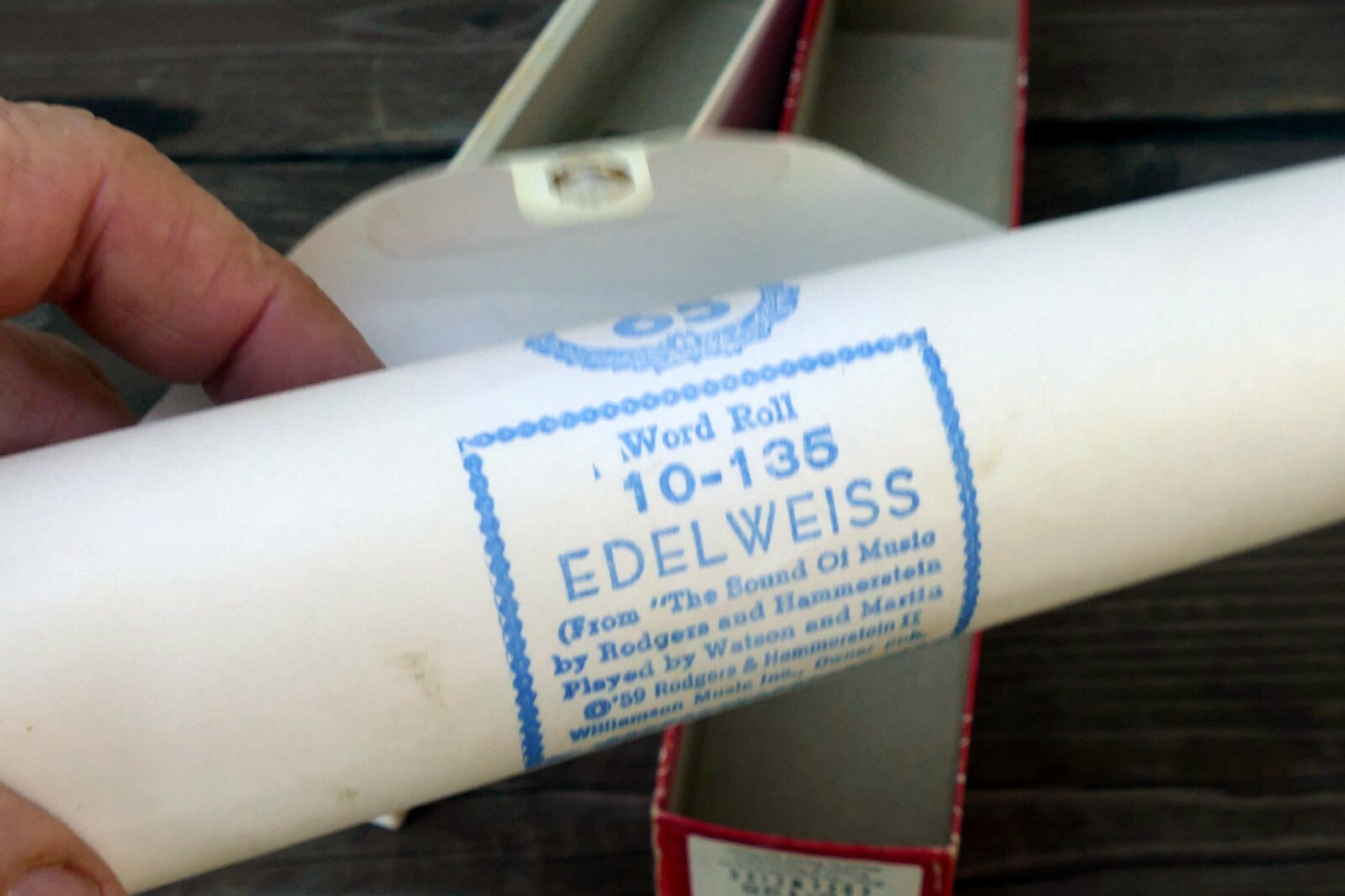 QRS Word Roll 10-135 Edelweiss By rogers & Hammerstein
