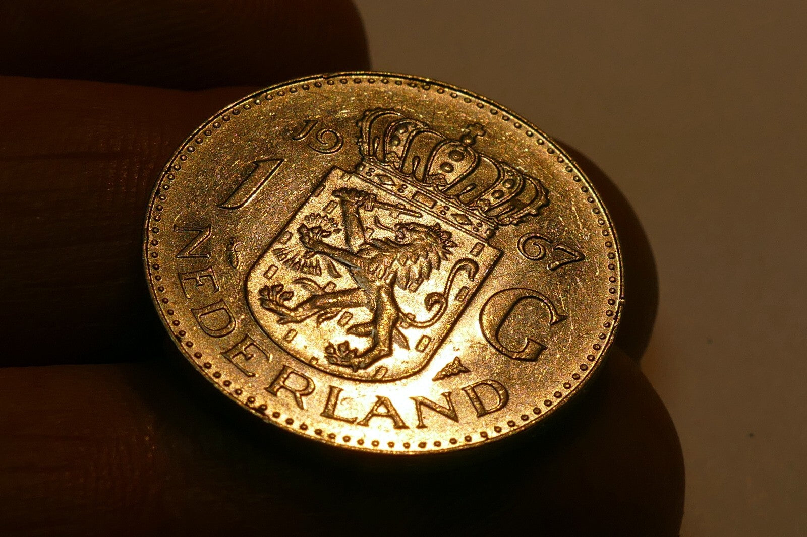 Coin Netherlands 1 G Nederland 1967  Juliana Koningin Der Nederlanden
