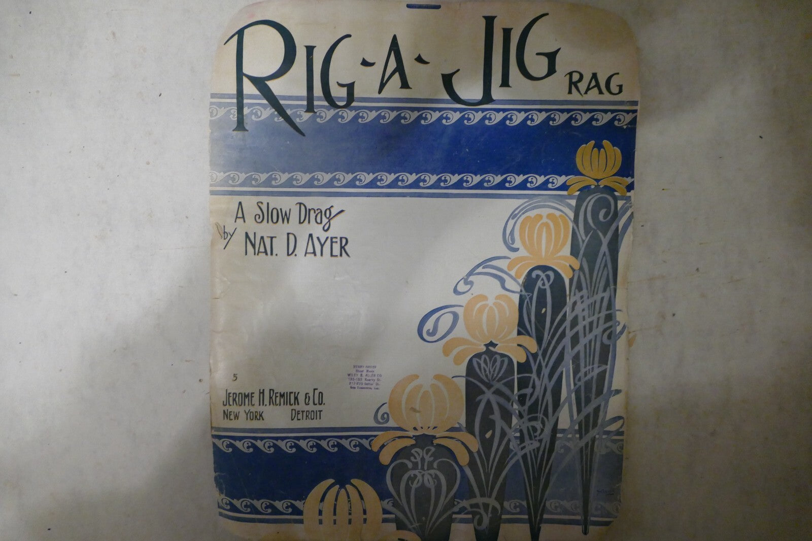 Rig a jig rag, sheet music 1912, by nat d. ayer, jerome h. remick & co.