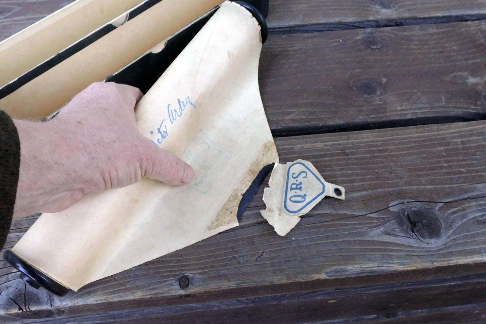 QRS Word Roll 1230 Feather Your Nest by Kendis Brockman and H. Johnson