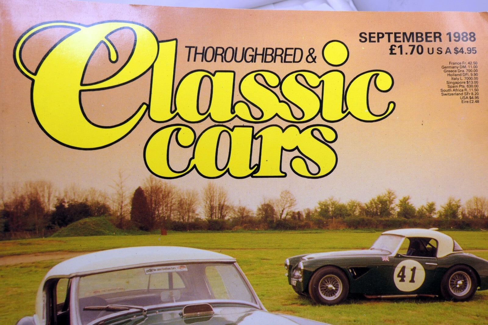 Thoroughbred Classic Cars Magazine September 1988 Team Healey Lives! Bentley