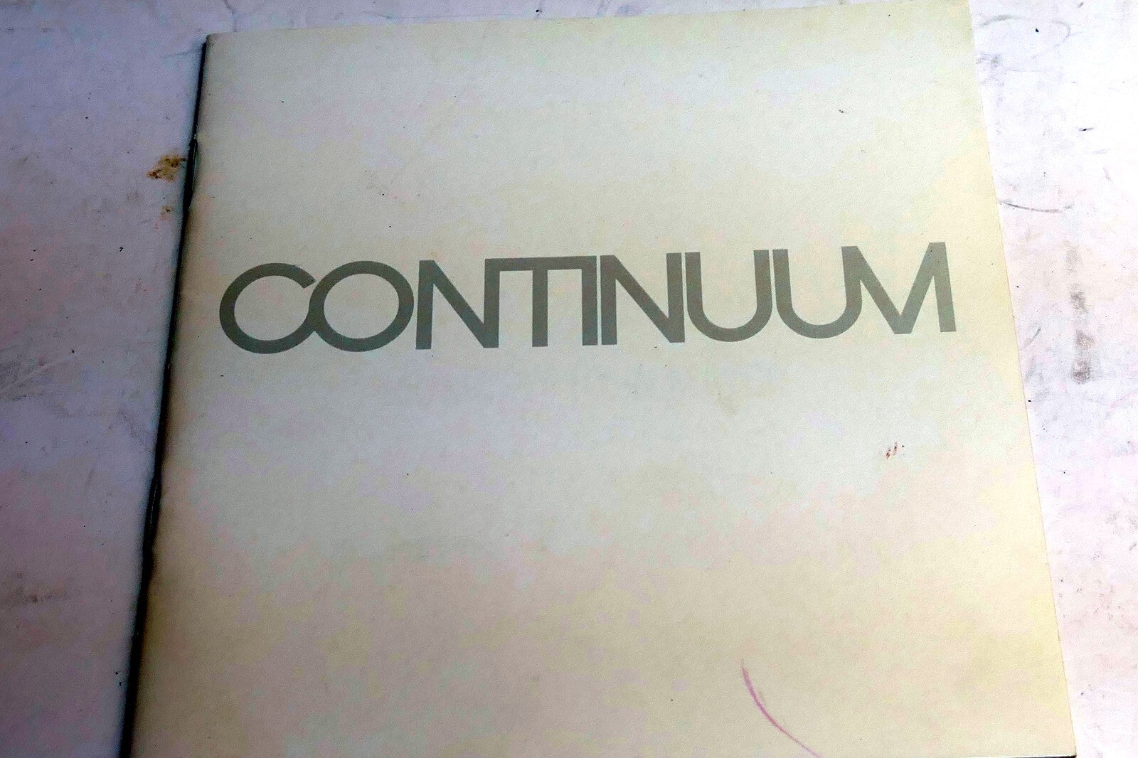 Inlay cover art only no case, cd included   continuum music by john mayer