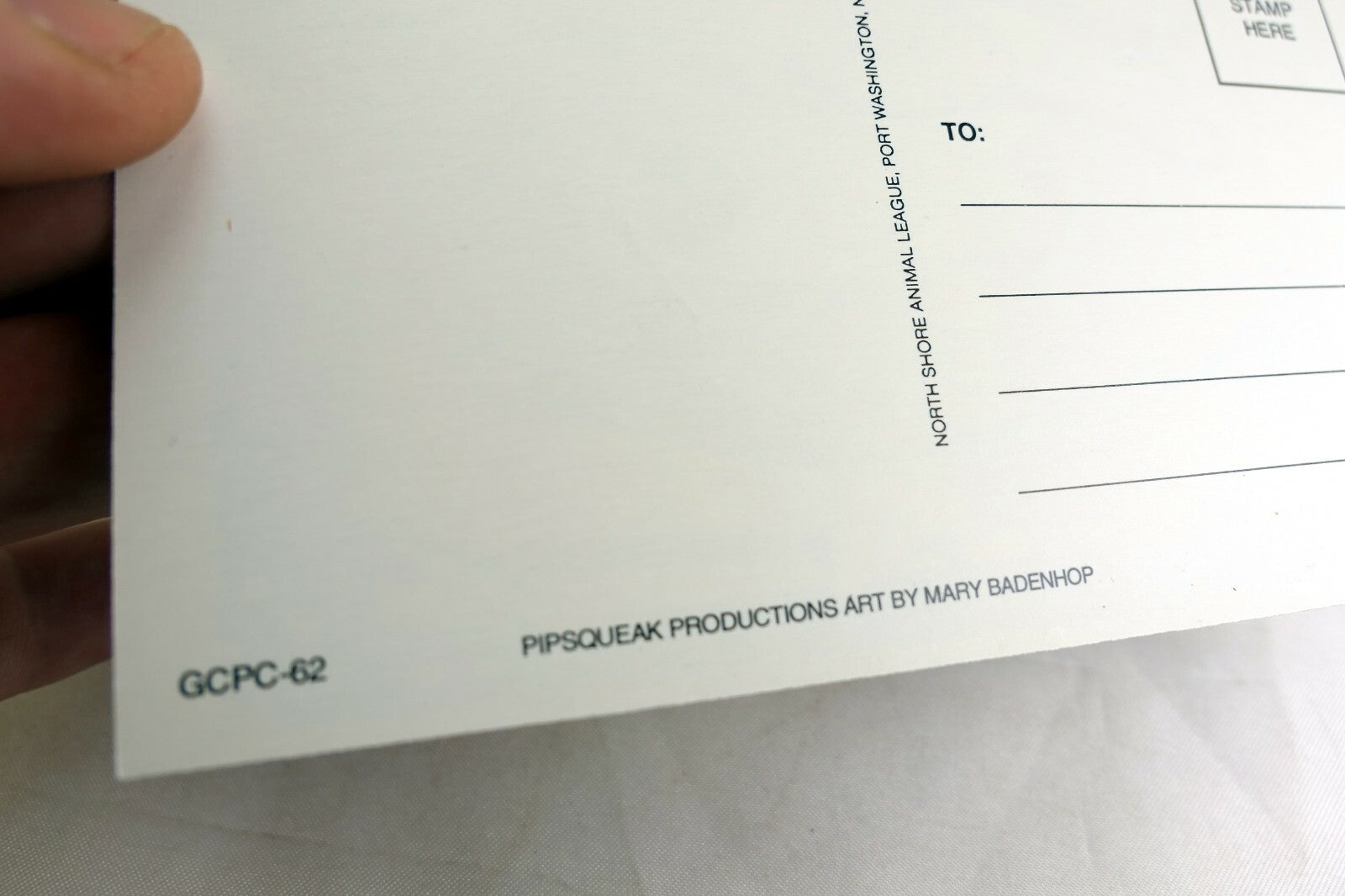 Lets Party Postcard Animal Shelter North Shore League Dog Basset Hound 1980'