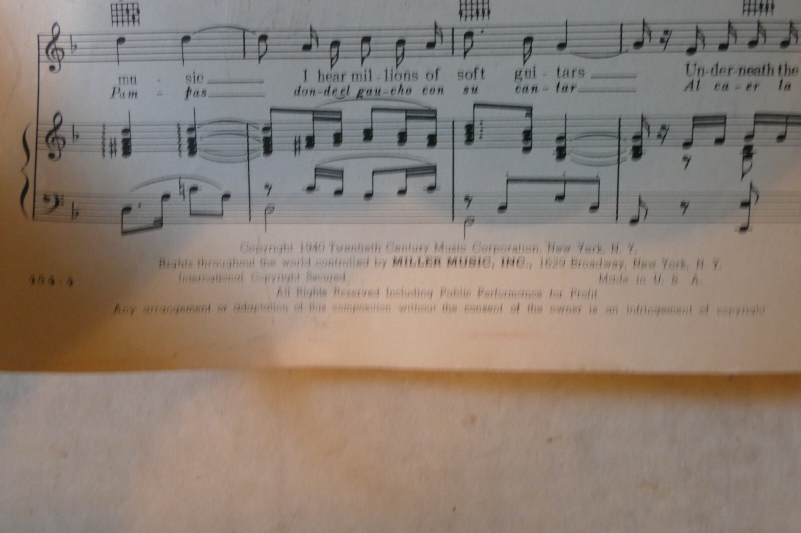 Down Argentina Way, 1934, "Down Argentina Way", by Harry Warren and Mack Gordon