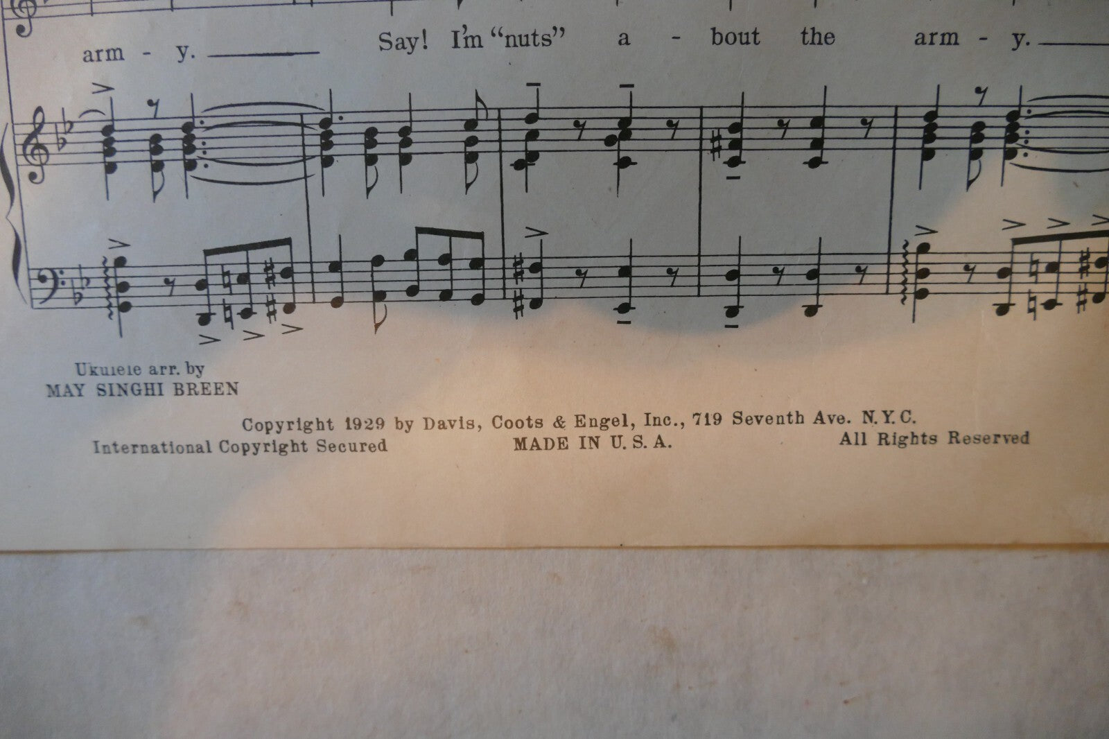 Over Here, 1929, "Sons O' Guns", by Arthur Swanstrom, Benny Davis, J. Fred Coots