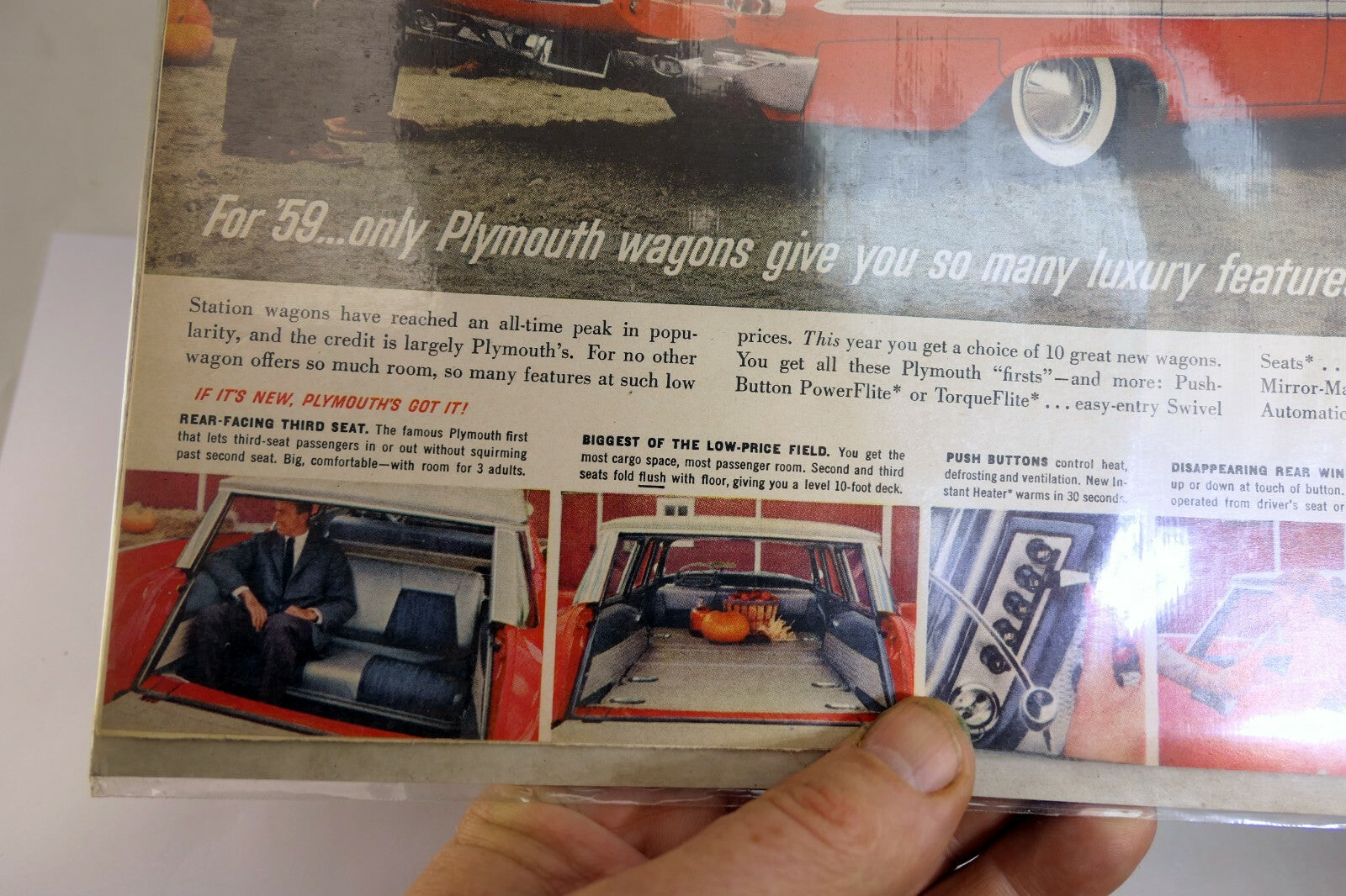 1959 Plymouth Wagon V8  Magazine clippings advertisement Ad