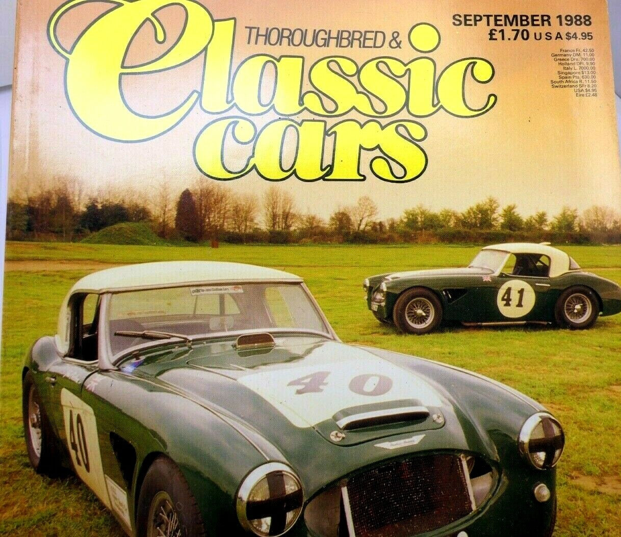 Thoroughbred classic cars magazine september 1988 team healey lives! bentley